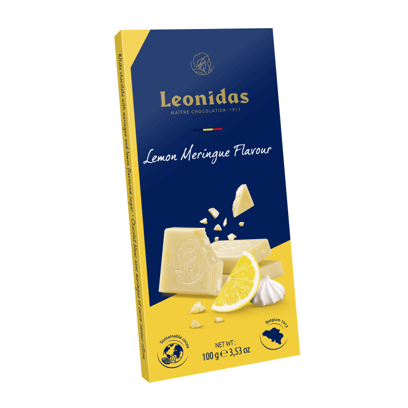 Tablette chocolat blanc - Citron meringué
